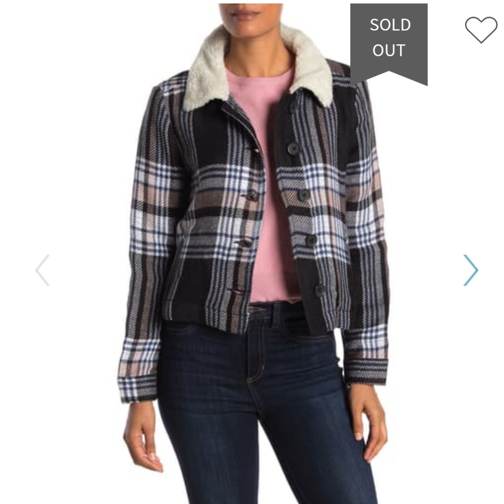 Susina | NWT plaid faux shearling jacket 2X - Picture 6 of 8